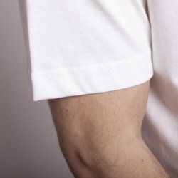 2-pack med 2 stk.  Nature T-shirt. Dansk design fra Sams. HVID. 100% bomuld. TILBUD.