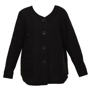 Jakke,100% Ren Ny Uld, sort