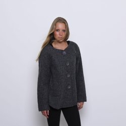 Jakke 70% Re Uld, gr