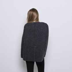 Jakke 70% Re Uld, gr