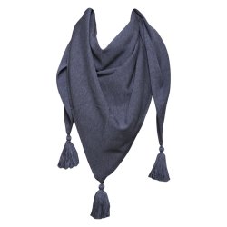 Trekantsjal m. kvaster, 100% merinould fra Micha. Gr