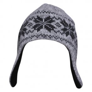 Hue m. stjerner, 100% Ren Ny Uld