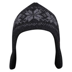 Hue m. stjerner, reklap, i 100% Ren Ny Uld