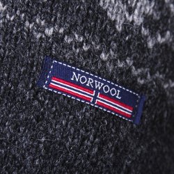 Hue m. stjerner, reklap, i 100% Ren Ny Uld