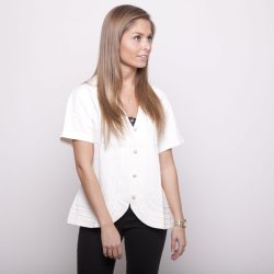 Jakke i 100% bomuld, kortrmet fra The Earth Collection