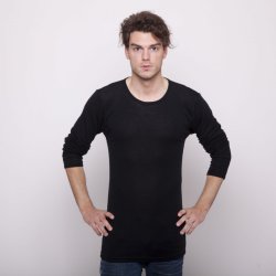 Det fede uldundertj fra  Nature, Sams. Langrmet sportstrje / undertrje - 100% merionuld