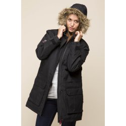 Fed foret parka. Sort