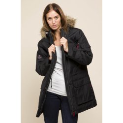 Fed foret parka. Sort