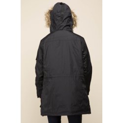 Fed foret parka. Sort