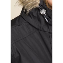 Fed foret parka. Sort