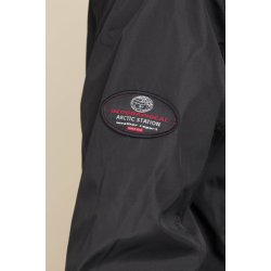 Fed foret parka. Sort