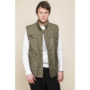 Vildmarksvest med mange lommer. T/C vest