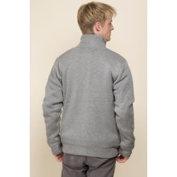 Cardigan strik jakke. Foret. Lysegr