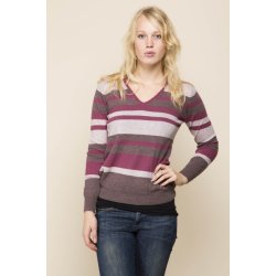 V-hals bluse i 100% lammeuld. V-hals