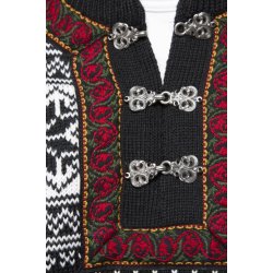 forklædt Barry peddling Norsk strik sweater med hægter. 100% Uld - Strik og trøjer - Samsø Nature