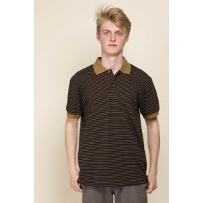 Polo i flotte brune farver. Bomuld