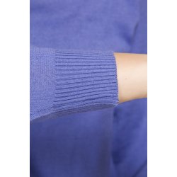 Lavendel bl bluse med turtle krave. Med merinould.