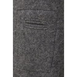 Flot varm nederdel i ren ny uld. Gr meleret