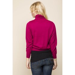 Varm rullekrave bluse med merinould