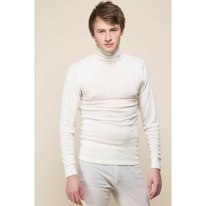 Det fede uldundertj fra  Nature, Sams. Langrmet sportstrje / undertrje med rullekrave - 100% m