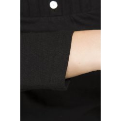 Sort bluse i bomuld / uld fra The Earth Collection