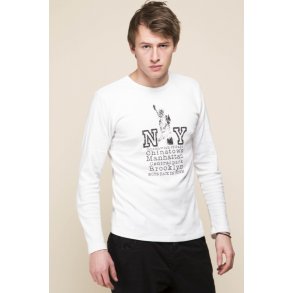 Langrmet T-shirt 100% bomuld