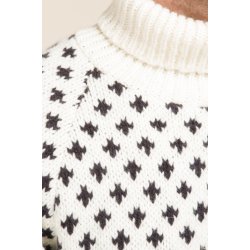 Fed varm tyk islandsk / norsk strik sweater med 100% uld striktrøje - Strik og trøjer - Samsø Nature