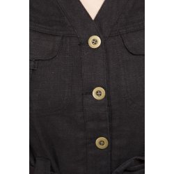 Sort h�r spencer fra Micha, 100% ramie