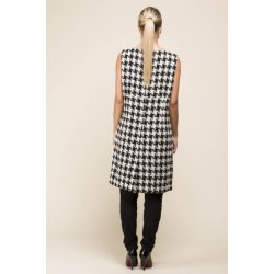 Kjole med uld fra Micha - hanefjedsmnstret