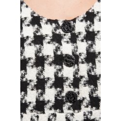 Kjole med uld fra Micha - hanefjedsmnstret