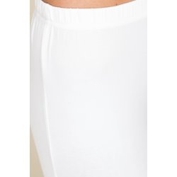 Hvide gamacher leggins fra Micha med sde knapper ved benet. Tilbud