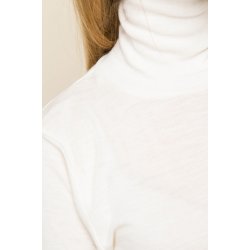 Det fede uldundertj fra  Nature. Langrmet trje med rullekrave i 100% bld merionuld. , Sams, r