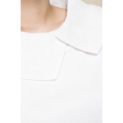 3/4 T-shirt fra Micha med flot detalje ved hals. Klassisk hvid. Tilbud. 