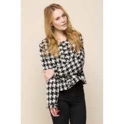 Foret jakke i klassisk hanefjed mnster. Tilbud