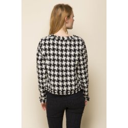 Foret jakke i klassisk hanefjed mnster. Tilbud