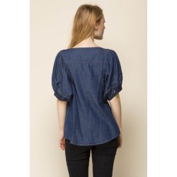 Tunika i let jeansbl� stof. Tilbud