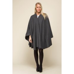 Rundskret sjal. 100% Uld. Design fra Sams. Ensfarvet flaskegrn. Tilbud.