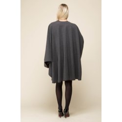 Rundskret sjal. 100% Uld. Design fra Sams. Ensfarvet flaskegrn. Tilbud.