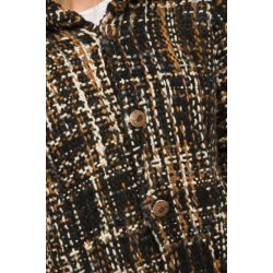 Jakke med knapper og lommer. Flot farvemix, 100% uld. Tilbud