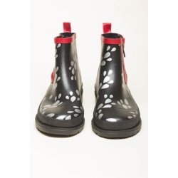 Gummistvle, sort med drber