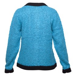  Jakke med mohair. Flot turkis. Micha. Tilbud