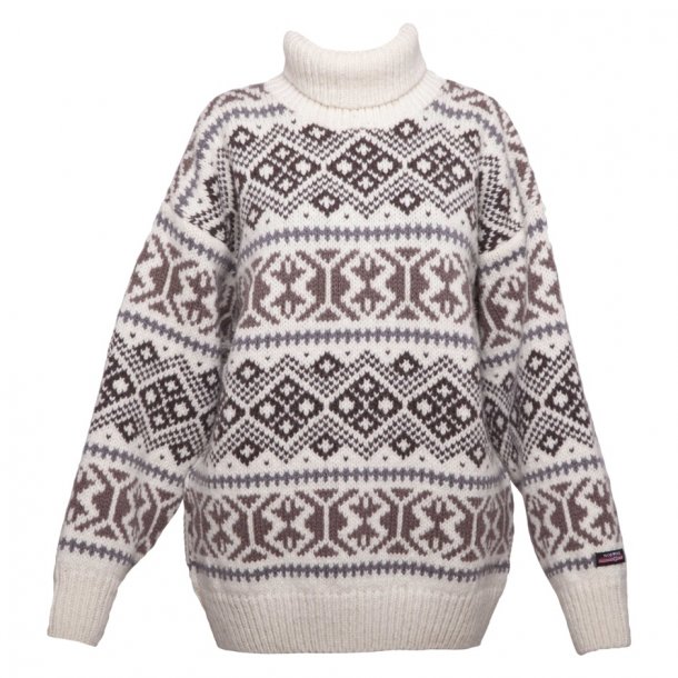 Islandsk sweater, 100% Ren Uld, - Strik trøjer - Samsø Nature