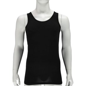 2-pack BAMBUS singlet, 2 farver: hvid/hvid el. sort/sort