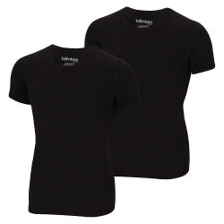2-pack BAMBUS T-shirt rund hals