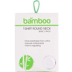 2-pack, undertj, BAMBUS, kortmet bluse, 2 farver, TILBUD