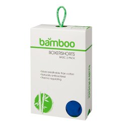 2-pack BAMBUS boksershorts, bl/gn