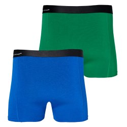 2-pack BAMBUS boksershorts, bl/gn