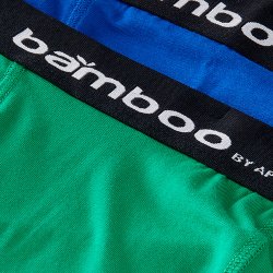 2-pack BAMBUS boksershorts, bl/gn