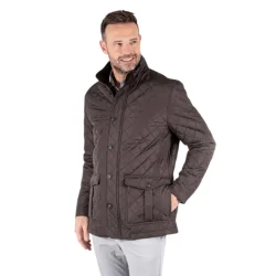 Vatteret jakke, ultra dark brown  - Preend - TILBUD