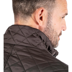 Vatteret jakke, ultra dark brown  - Preend - TILBUD